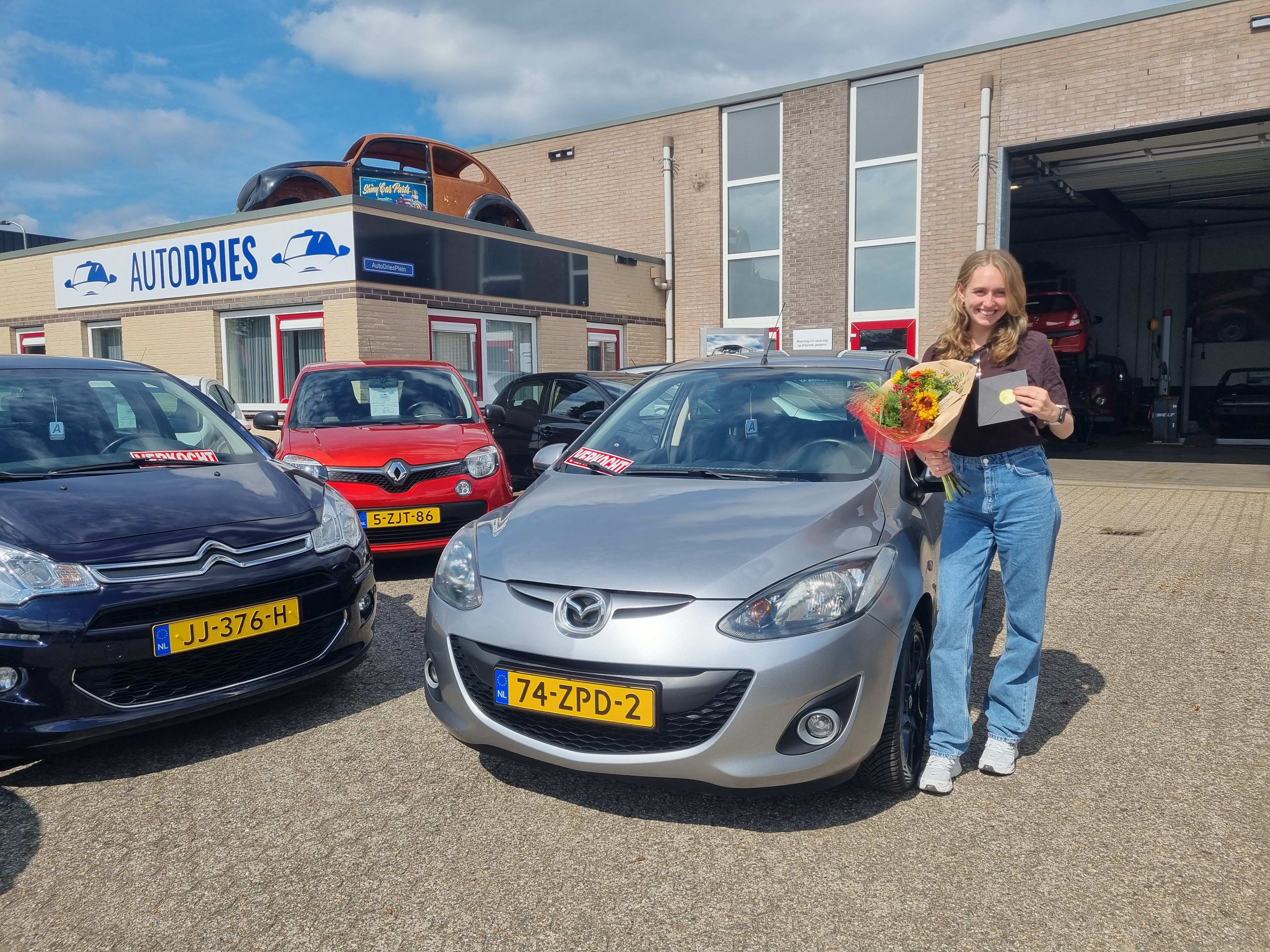Blije klant bij Auto Dries Aalten